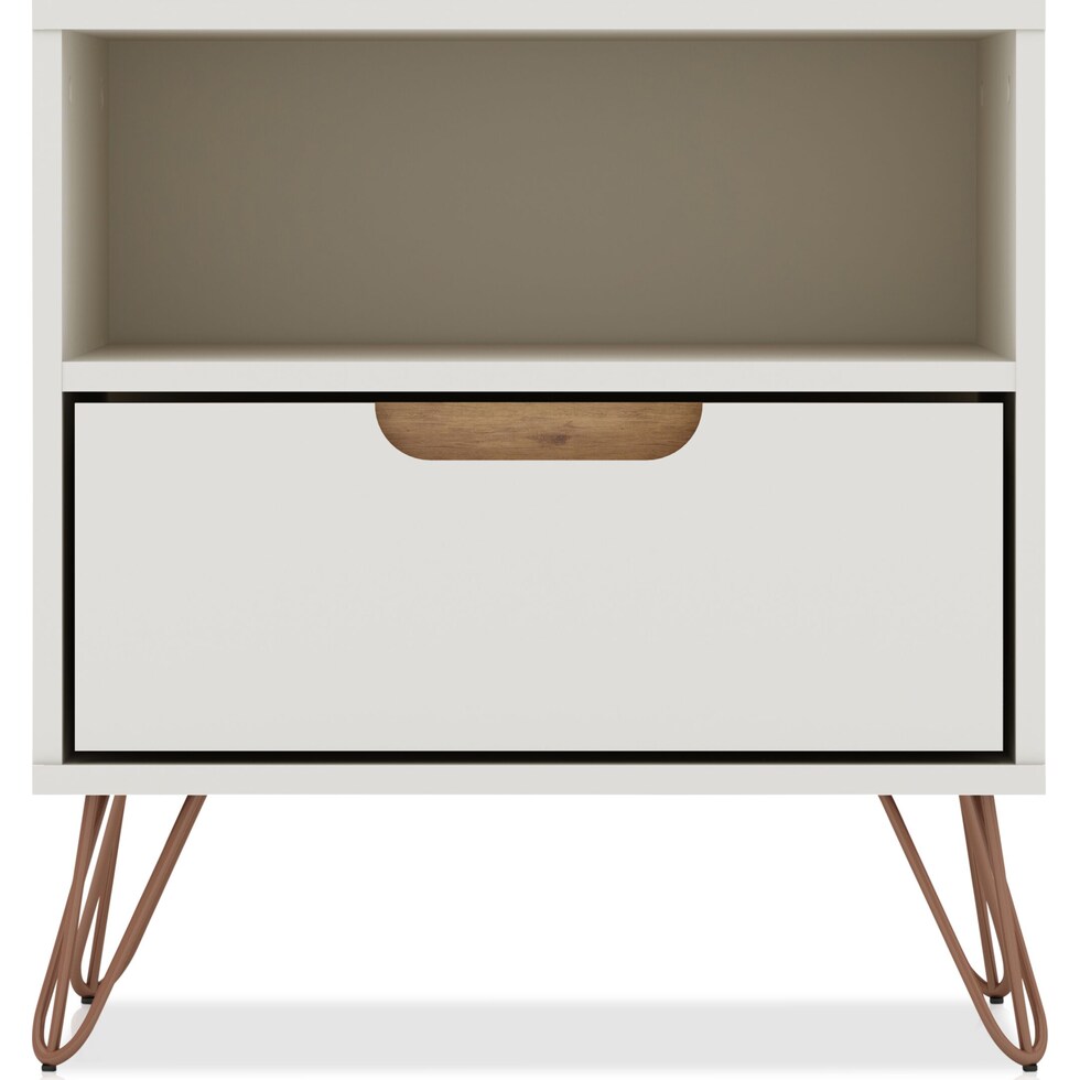 harvard white nightstand   