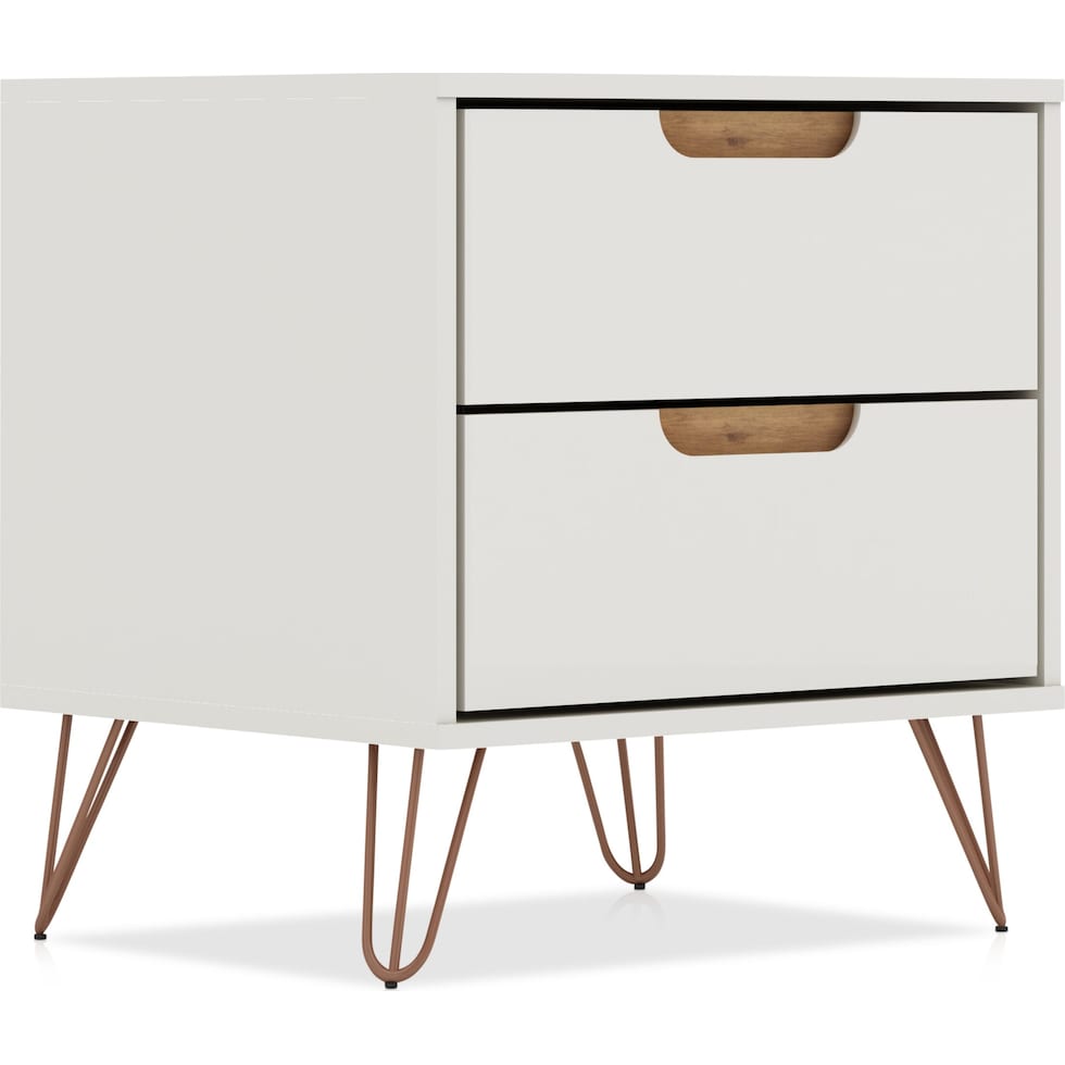 harvard white nightstand   