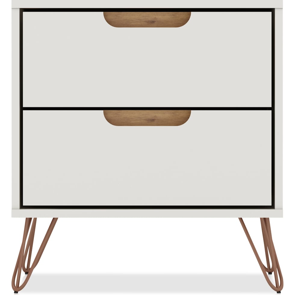 harvard white nightstand   