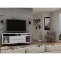 harvard white tv stand   