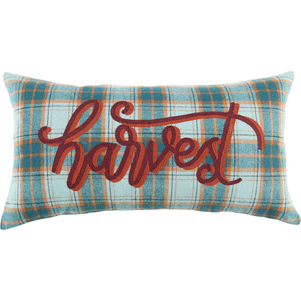 harvest red accent pillow   