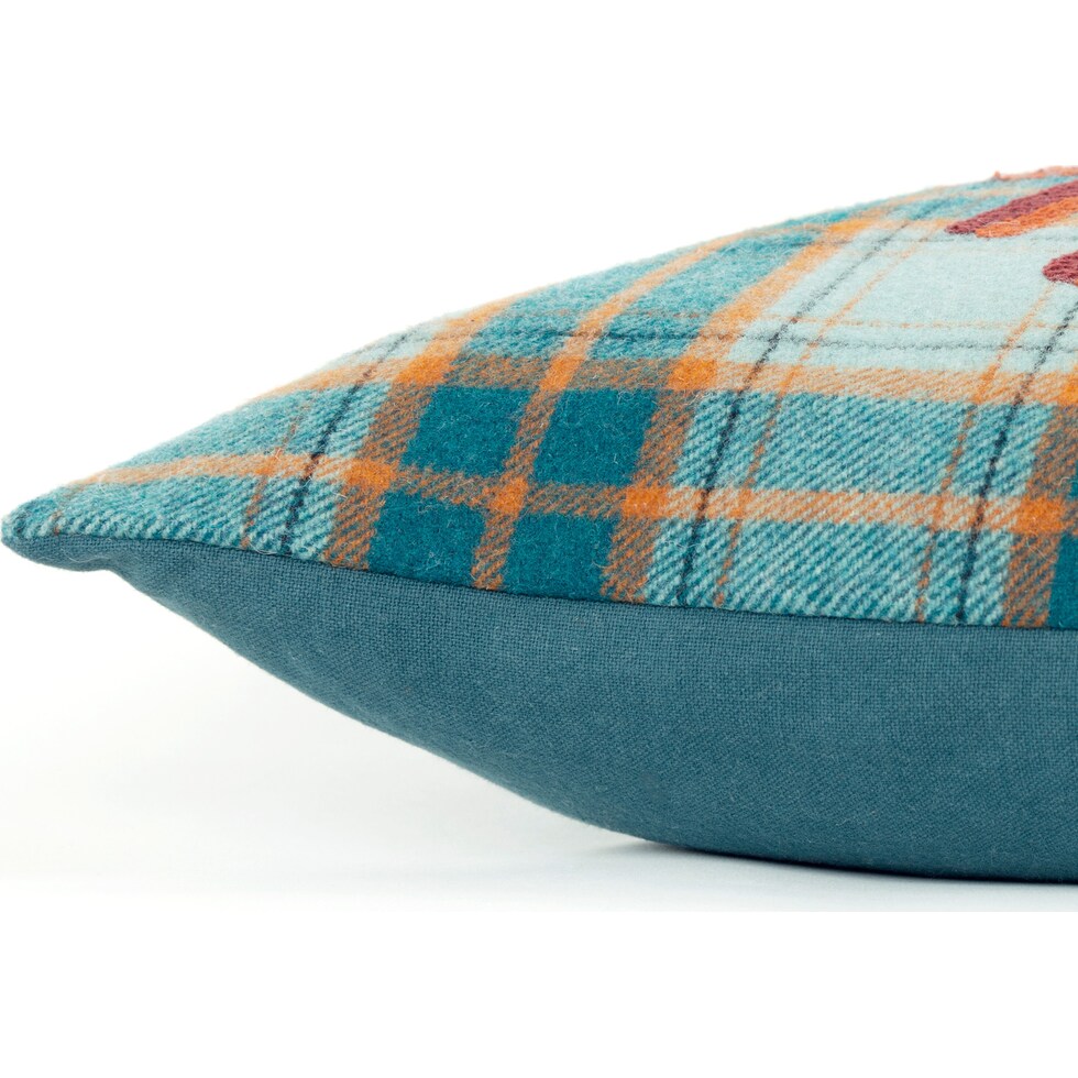 harvest red accent pillow   