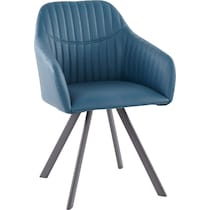 harvey blue dining chair   