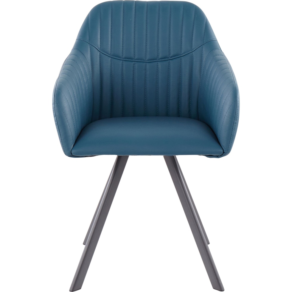 harvey blue dining chair   