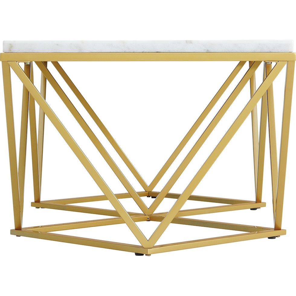 harville white coffee table   