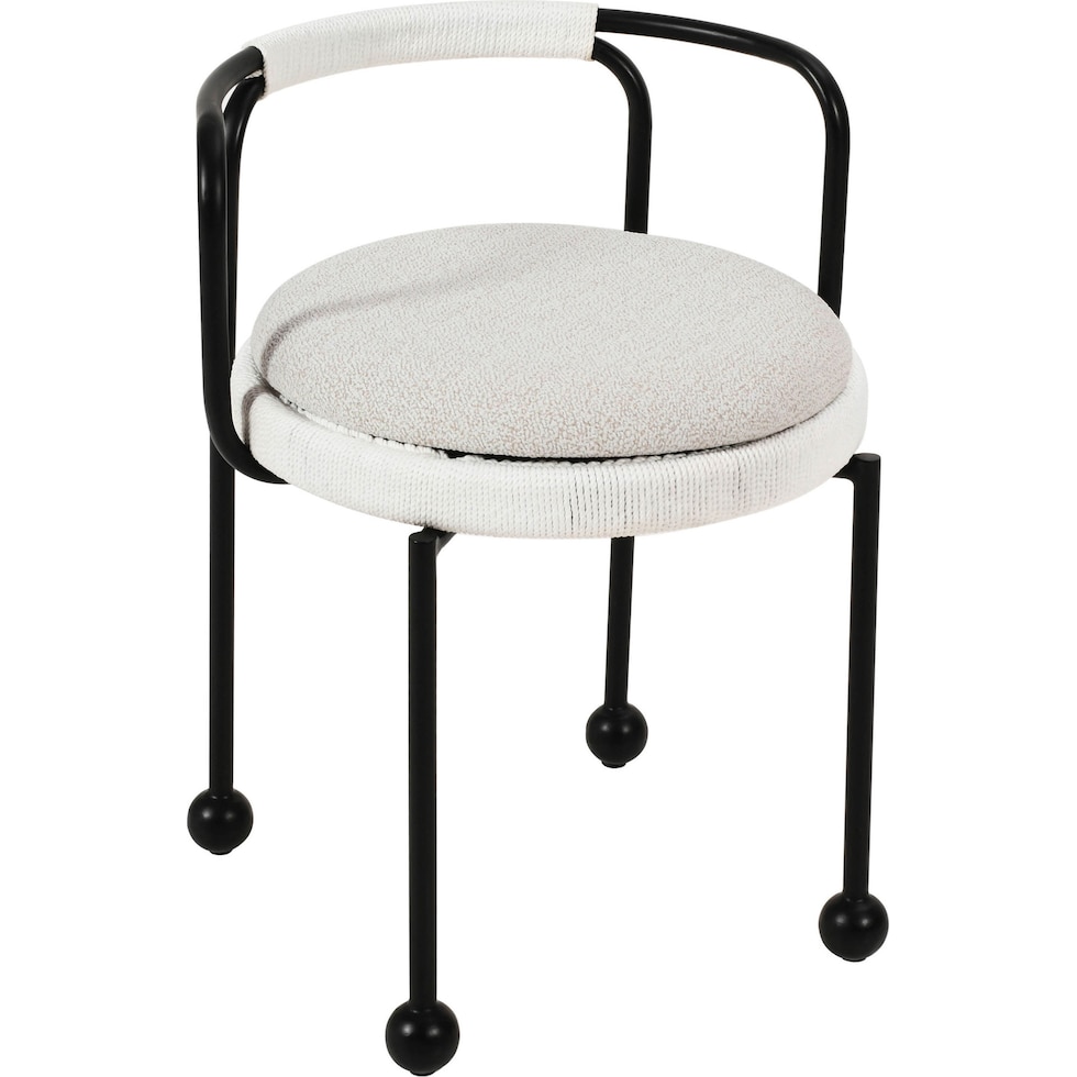 harwich white outdoor dining chair   