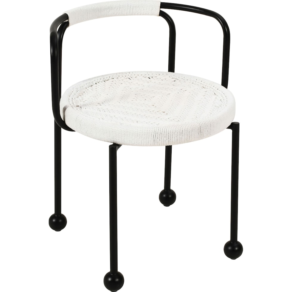 harwich white outdoor dining chair   