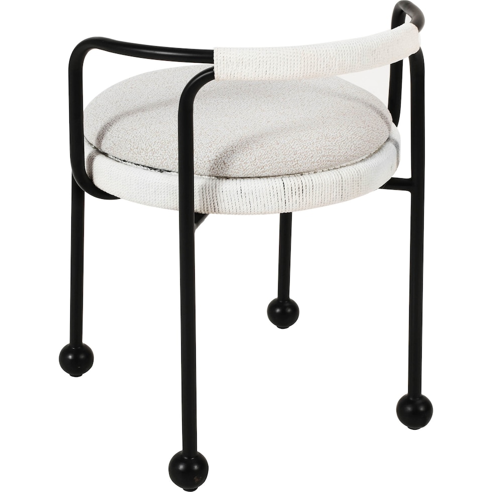 harwich white outdoor dining chair   
