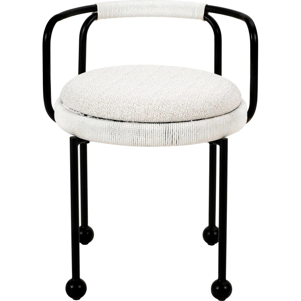 harwich white outdoor dining chair   