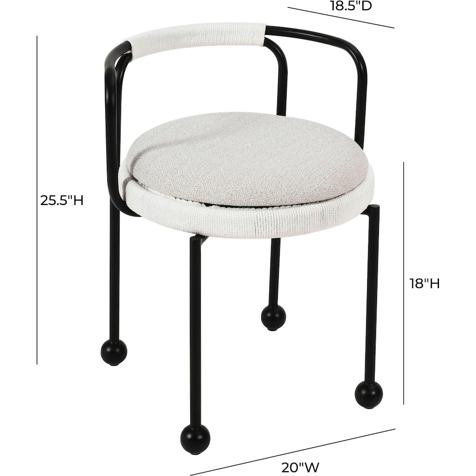 harwich white outdoor dining chair   