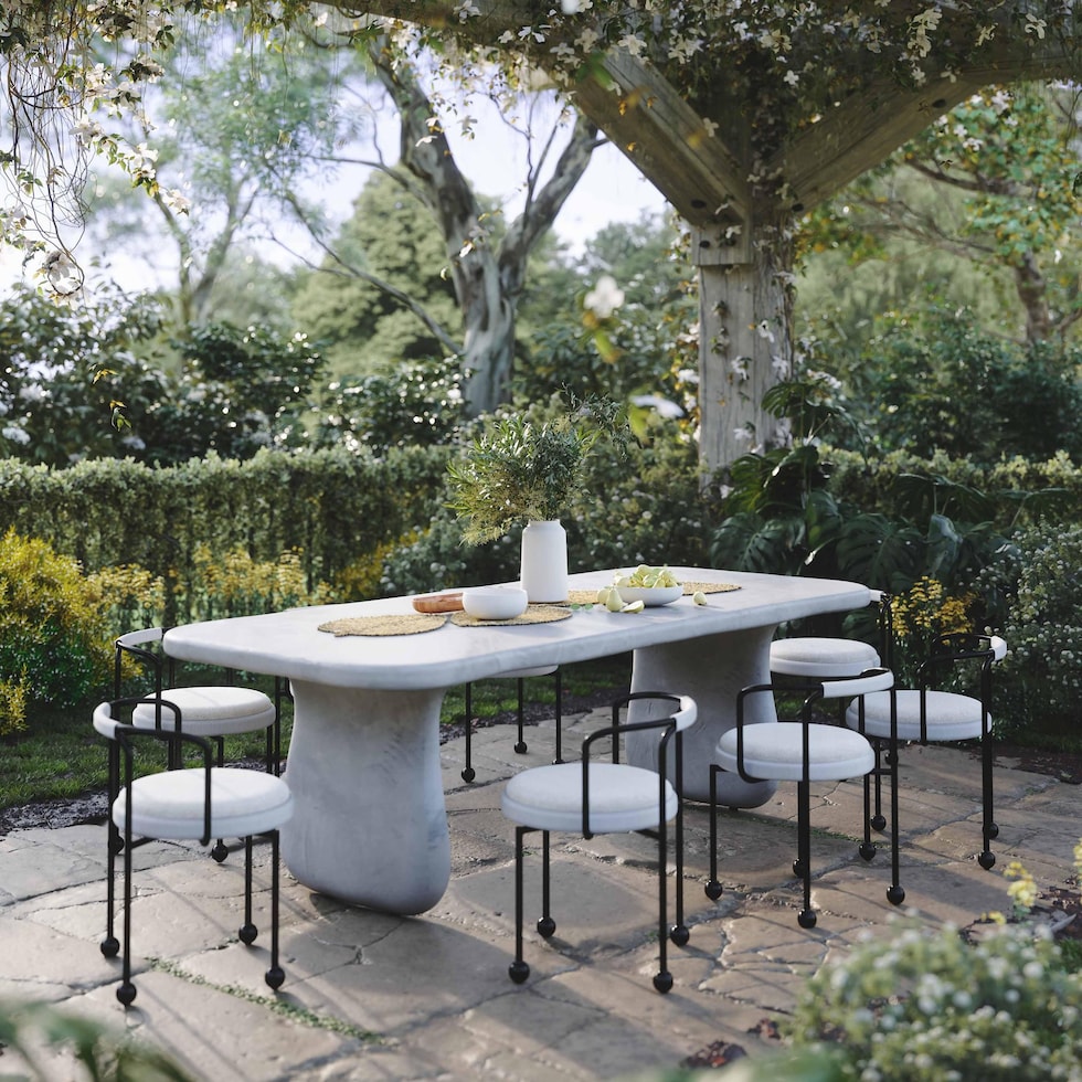 harwich white outdoor dining chair   