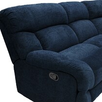 havana blue  pc reclining sectional   