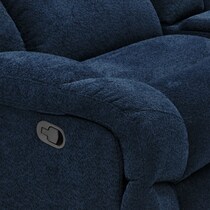 havana blue manual reclining loveseat   