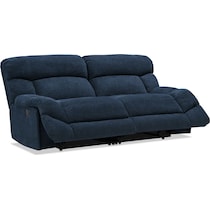 havana blue manual reclining sofa   