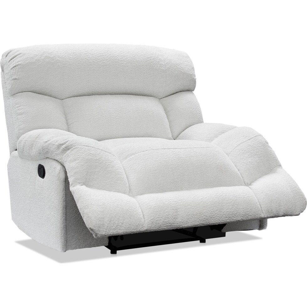 havana gray manual recliner   