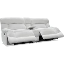 havana gray manual reclining loveseat   