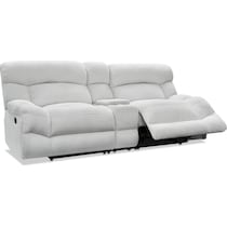 havana gray manual reclining loveseat   