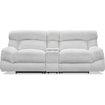 havana gray manual reclining loveseat   