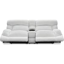 havana gray manual reclining loveseat   