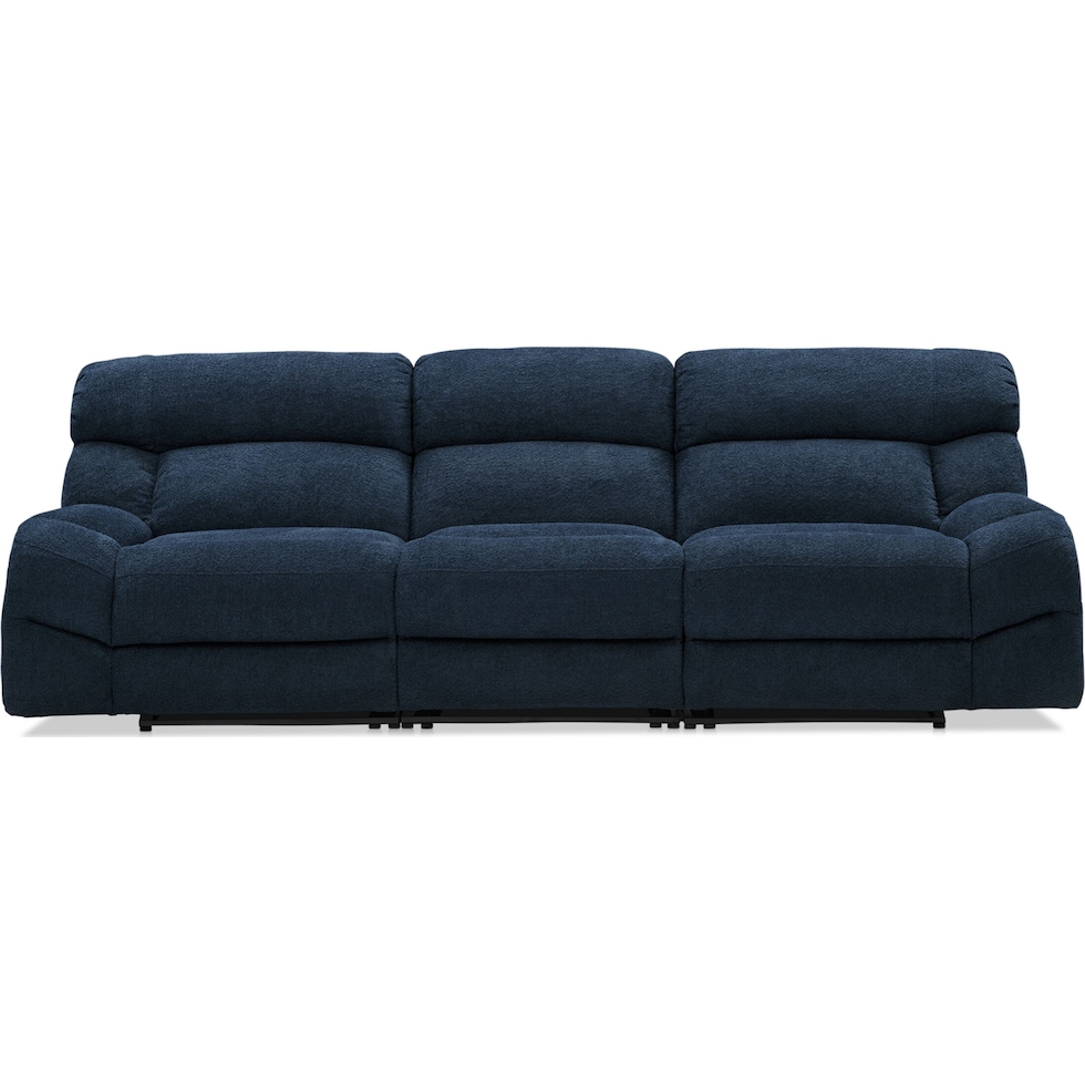 havana gray manual reclining sofa   