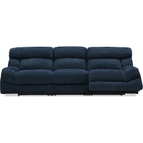 havana gray manual reclining sofa   