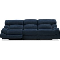 havana gray manual reclining sofa   