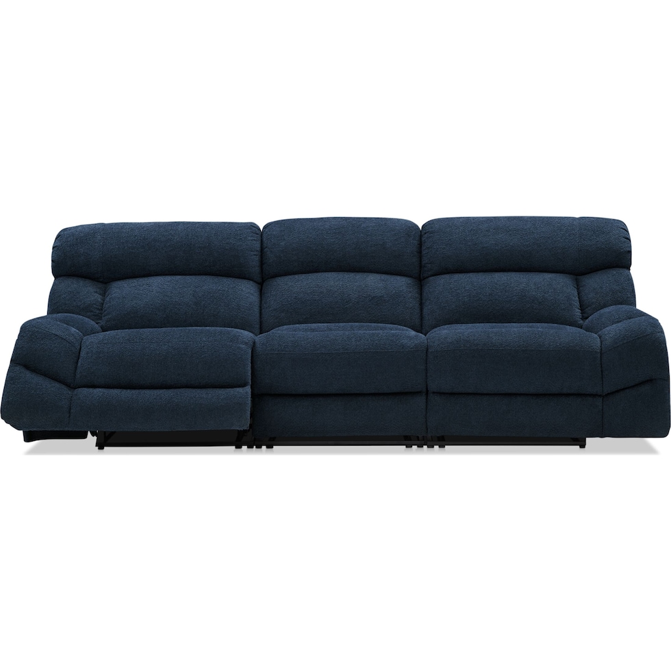 havana gray manual reclining sofa   