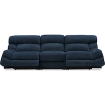 havana gray manual reclining sofa   