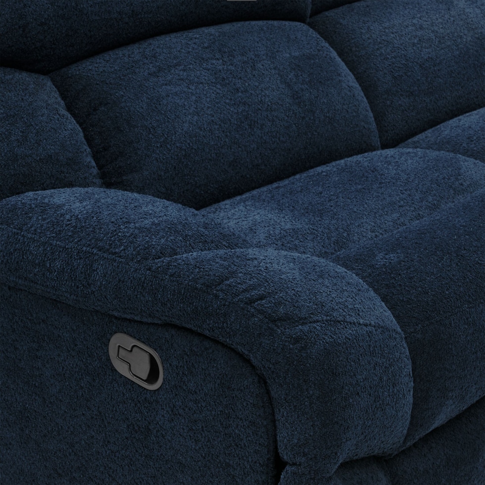 havana gray manual reclining sofa   