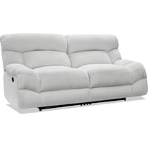 havana gray manual reclining sofa   