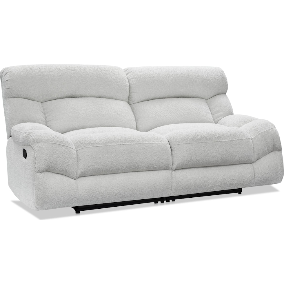 havana gray manual reclining sofa   