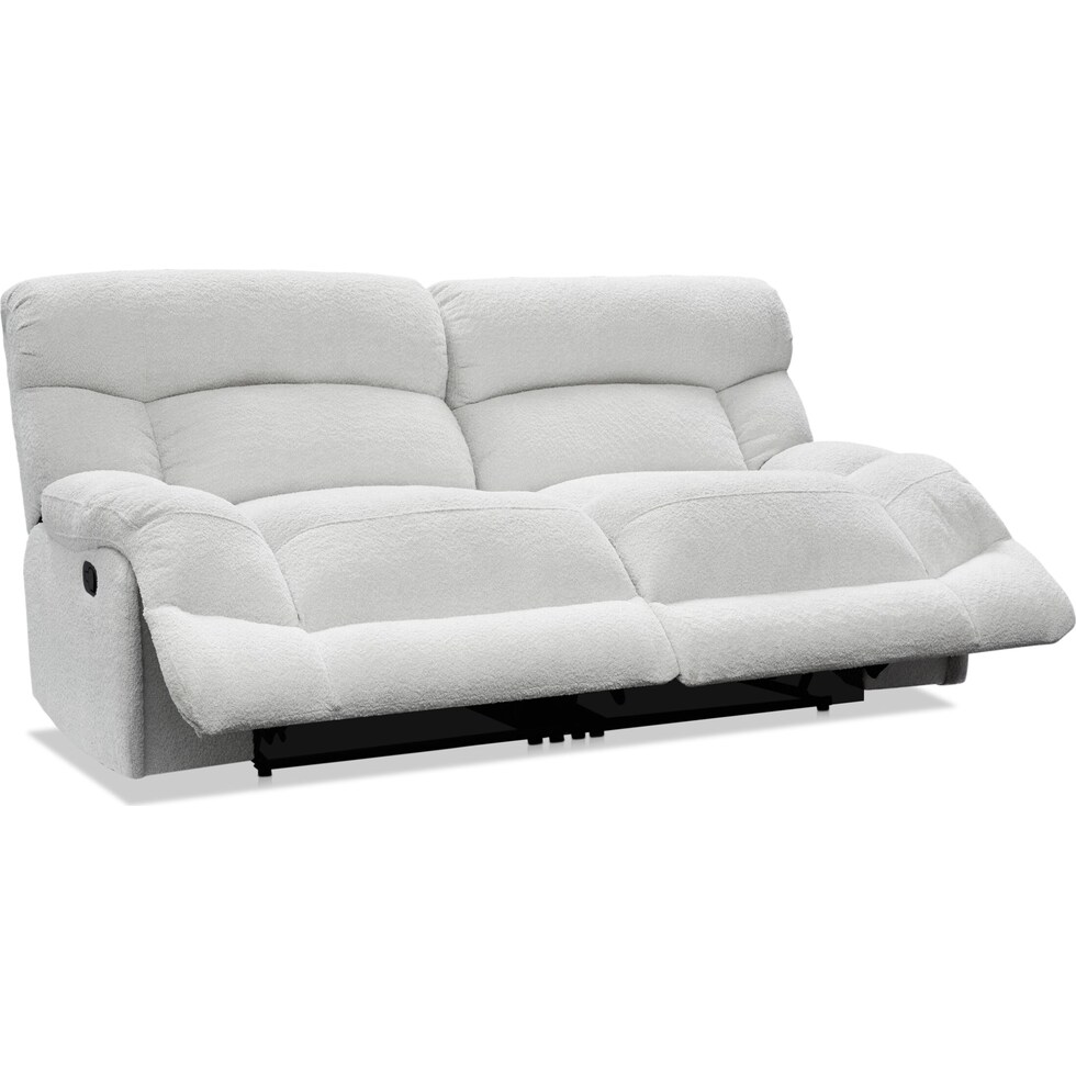 havana gray manual reclining sofa   