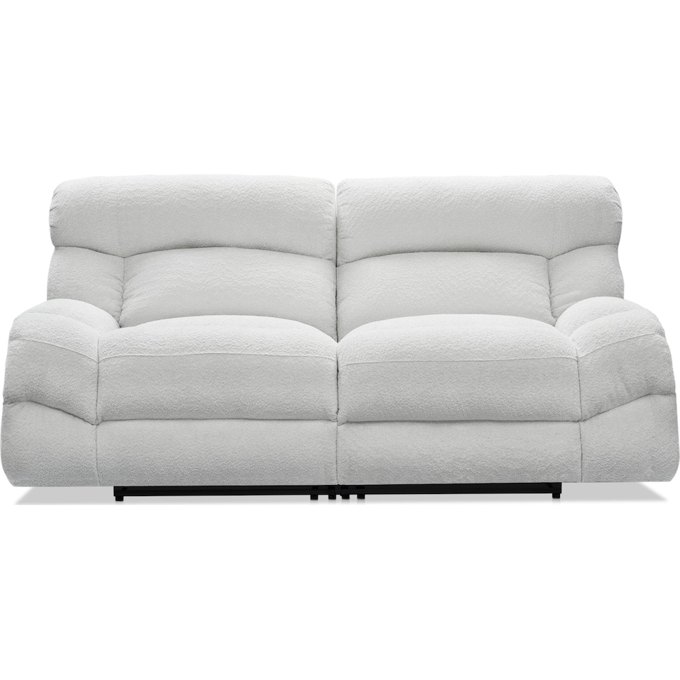 havana gray manual reclining sofa   