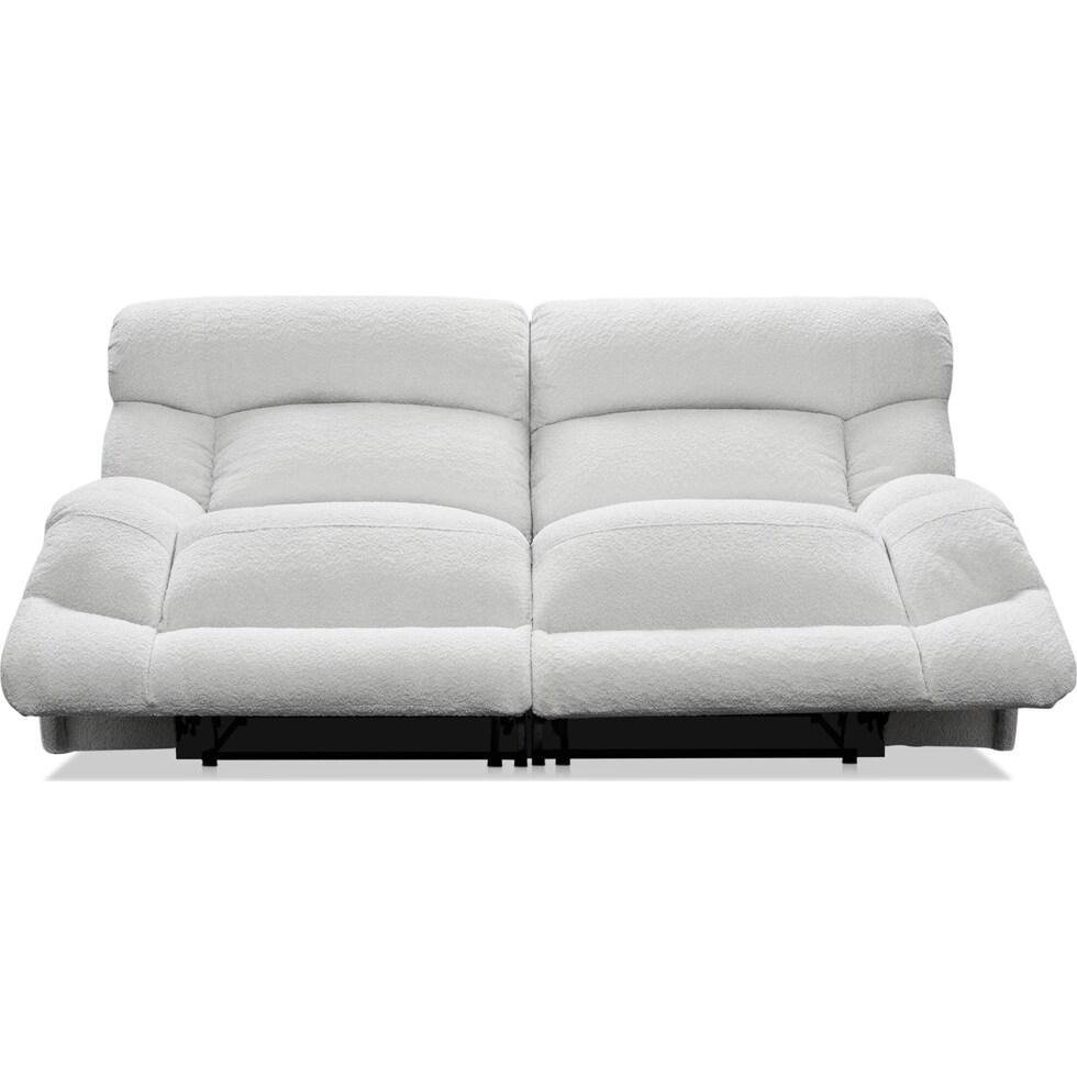 havana gray manual reclining sofa   