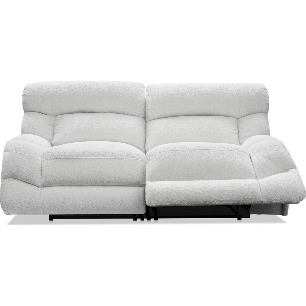 havana gray manual reclining sofa   