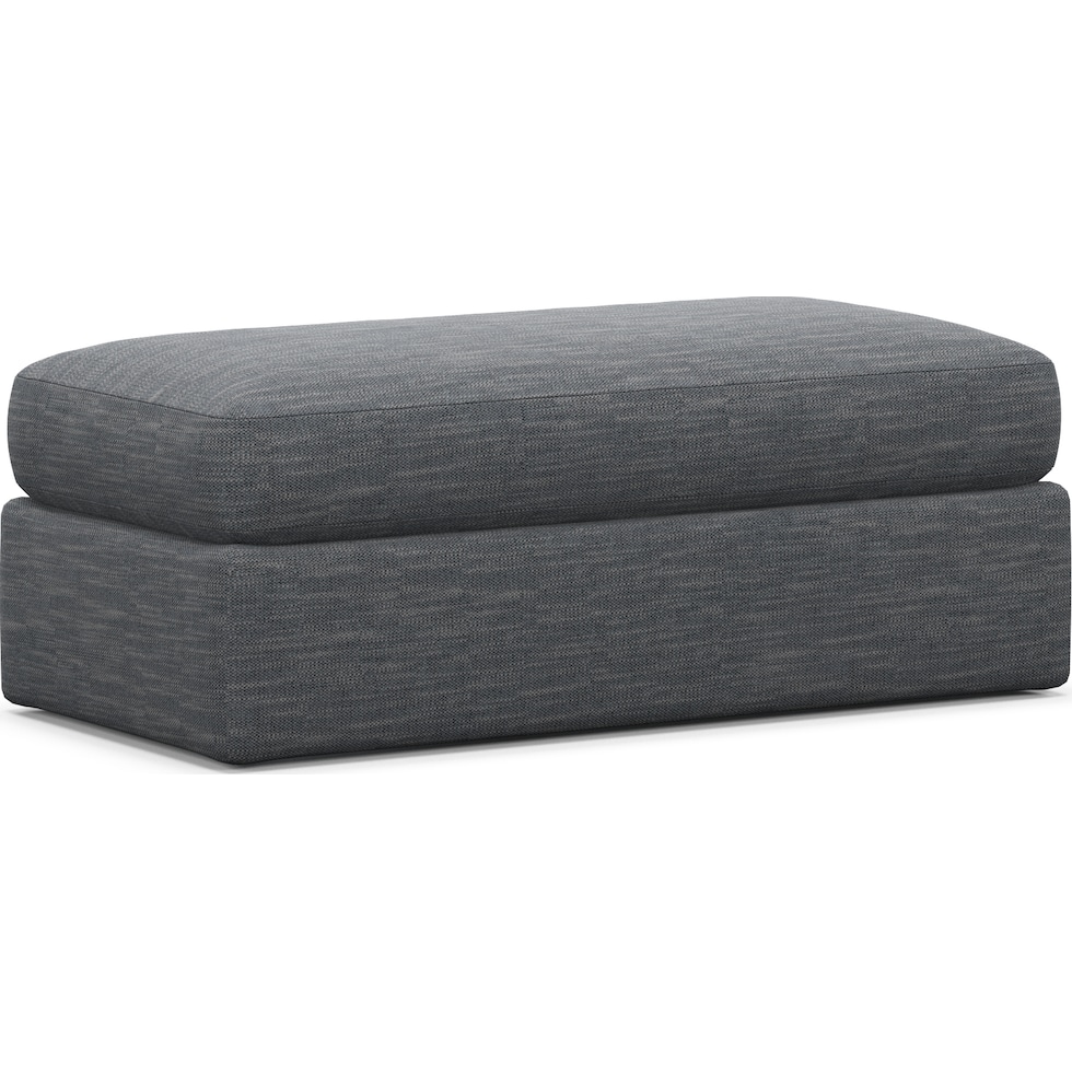 haven blue ottoman   