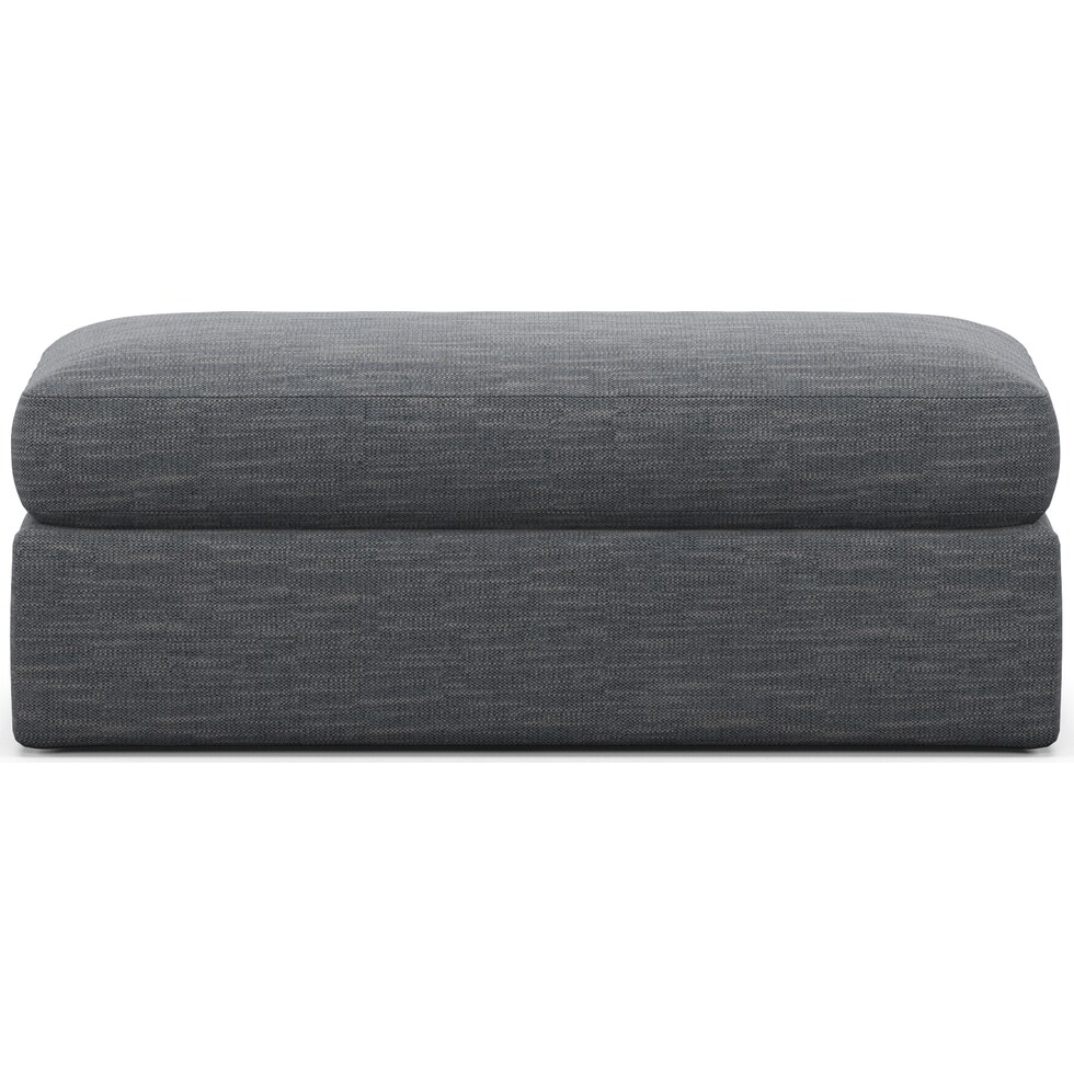 haven blue ottoman   