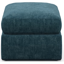 haven blue ottoman   