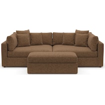 haven dark brown sofa   