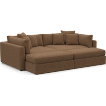 haven dark brown sofa   