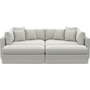 Haven 2-Piece Media Sofa and 2 Ottomans