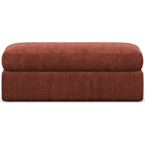 haven orange ottoman