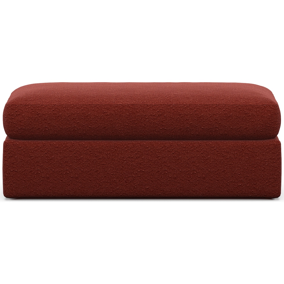 haven red ottoman   