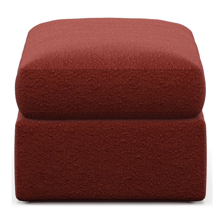 haven red ottoman   