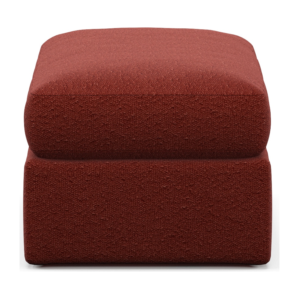 haven red ottoman   