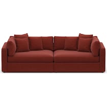 haven red sofa   