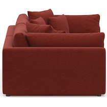 haven red sofa   