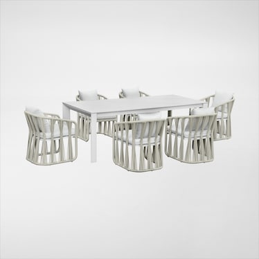 Havenwood Outdoor Dining Table and 6 Side Chairs