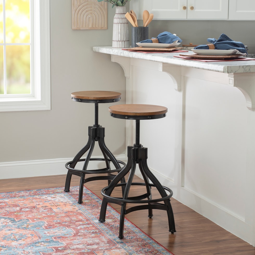 hawkford gray bar stool   