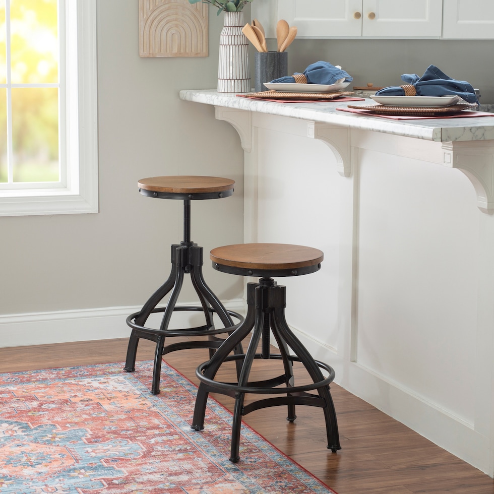 hawkford gray bar stool   